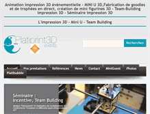 Tablet Screenshot of 3dprintevents.com